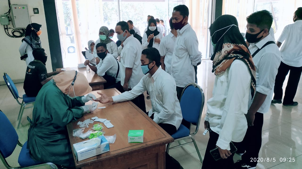 Rapid Test Serentak, Enam Dari 896 ASN Bojonegoro Reaktif