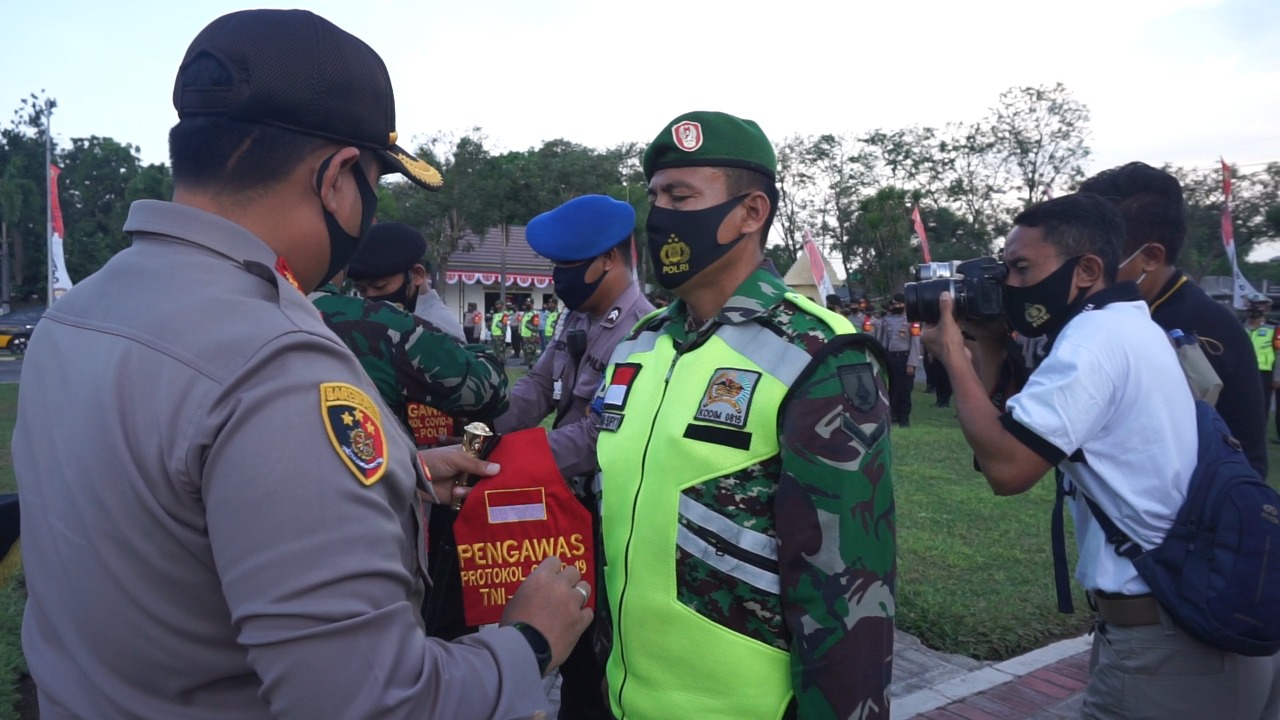 Polres Dan Kodim Mojokerto Bentuk Satgas Disiplin Protokol Covid-19