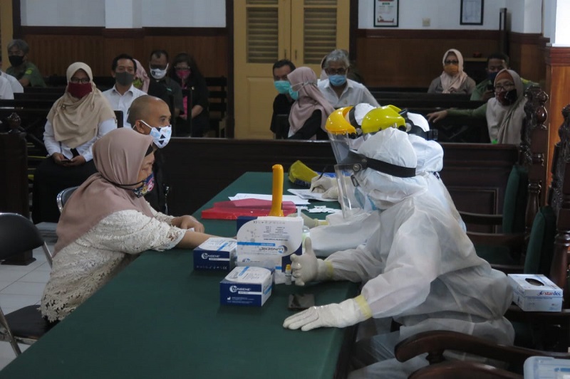 Satu Hakim Terpapar Covid, PN Sidoarjo Gelar Rapid Test Massal