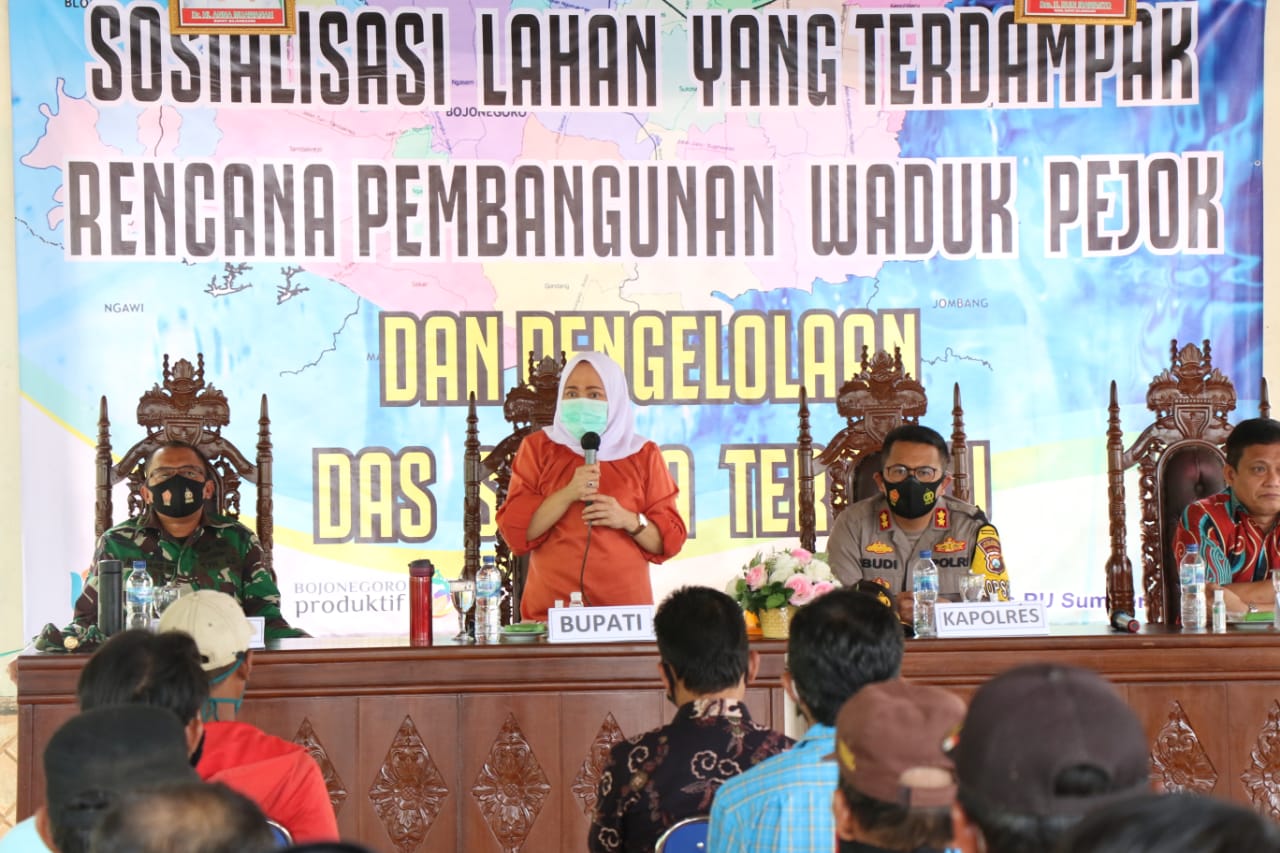Pemkab Bojonegoro Segera Percepat Pembangunan Waduk Pejok Kepohbaru Tahun 2022