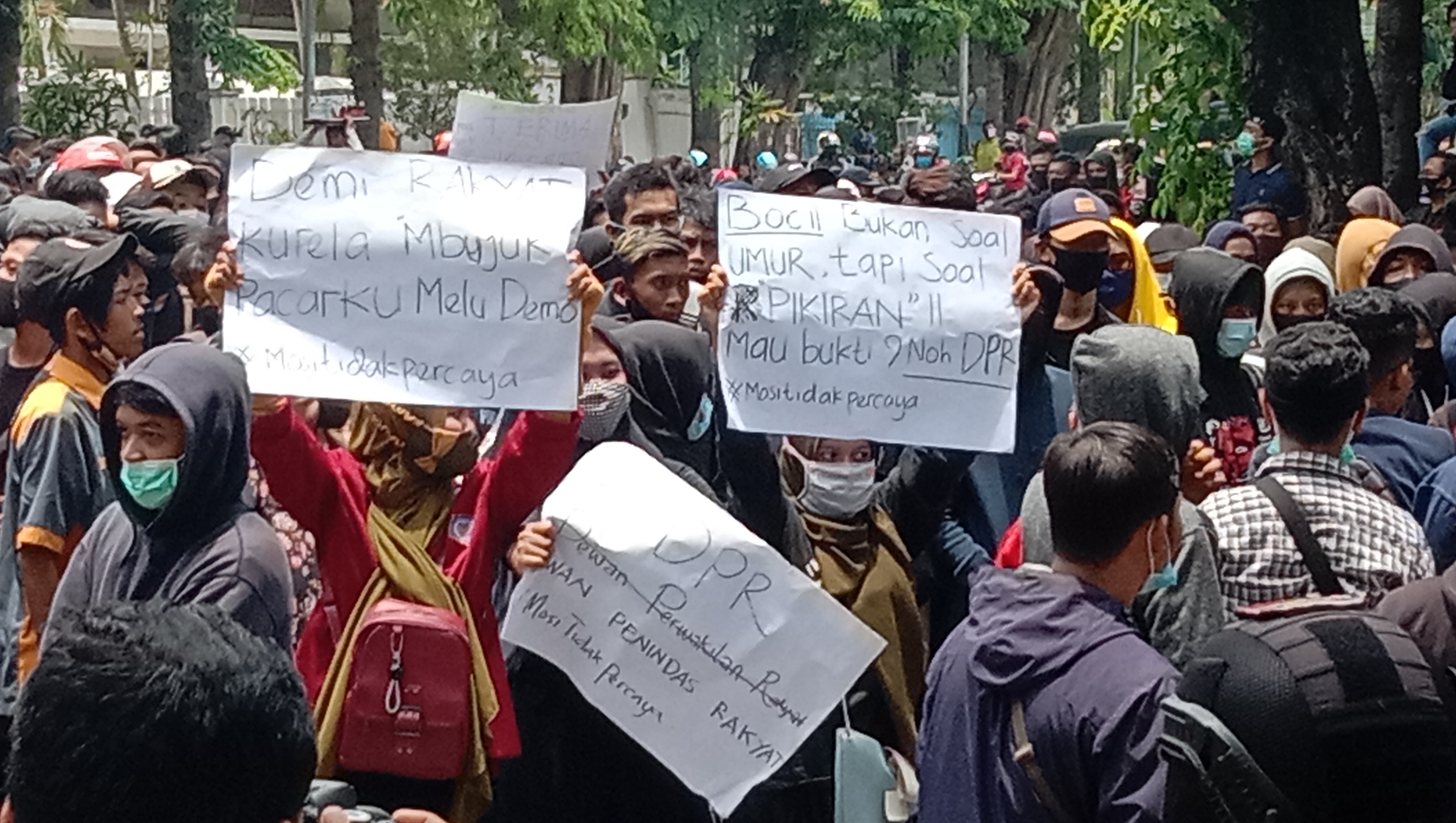 Aliansi Bojonegoro Menggugat Tolak UU Omnimbus Law