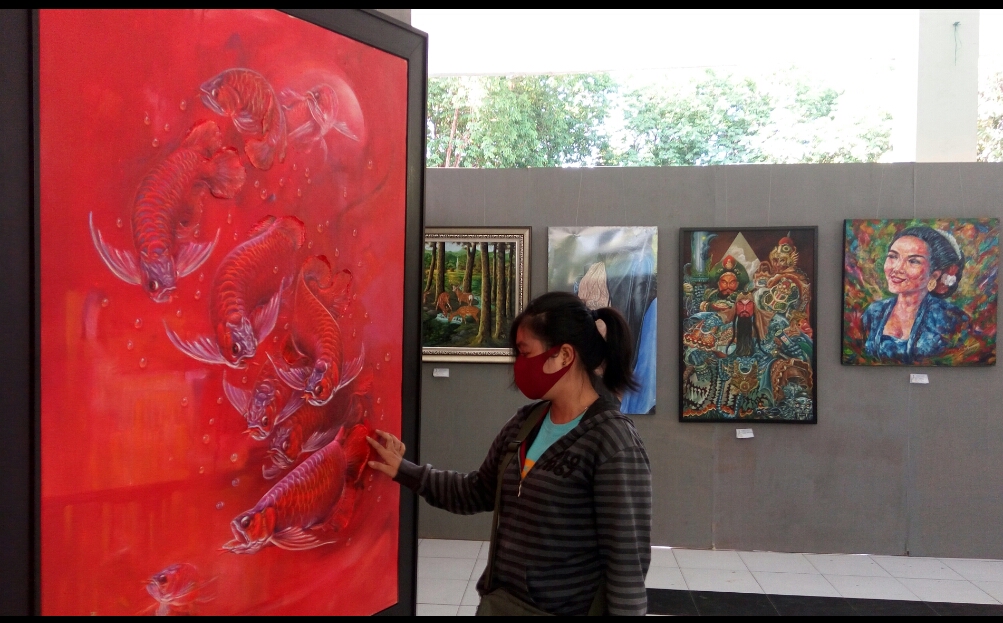 Lukisan Bernilai Puluhan Juta Dipamerkan di Sidoarjo