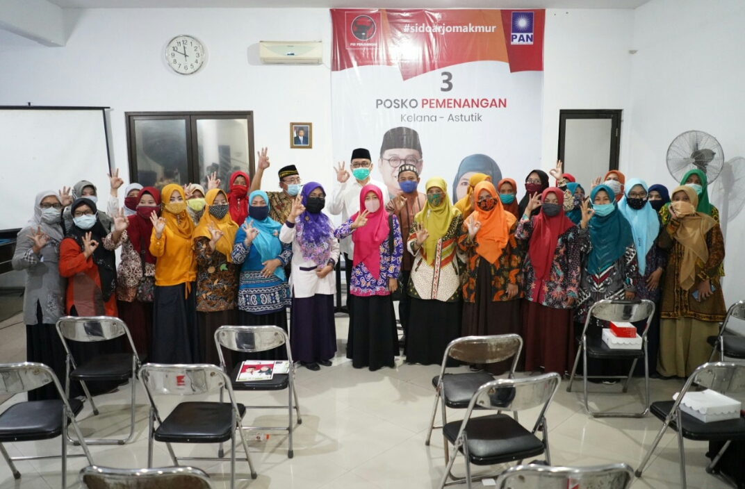 Guru MI dan Paud se Kecamatan Waru Sidoarjo Berikan Dukungan kepada Paslon Nomor Urut 3, Kelana Aprilianto – Dwi Astutik