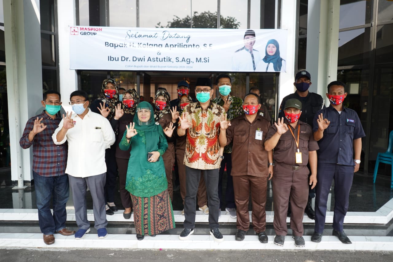 Dihadapan Pimpinan dan Karyawan PT. Maspion, Kelana Aprilianto Berkomitmen Membawa Sidoarjo Makmur dan Damai