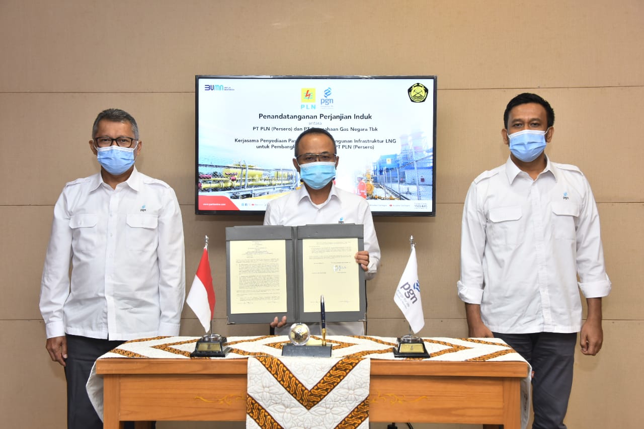 PGN Teken MoU Penyediaan Gas dan Bangun infrastruktur LNG Untuk Pembangkit PLN