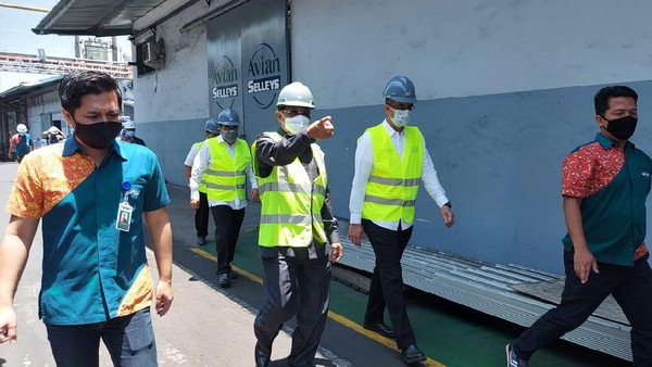 Sidak Pabrik, Pj Bupati Sidoarjo Kejar Target Zona Kuning