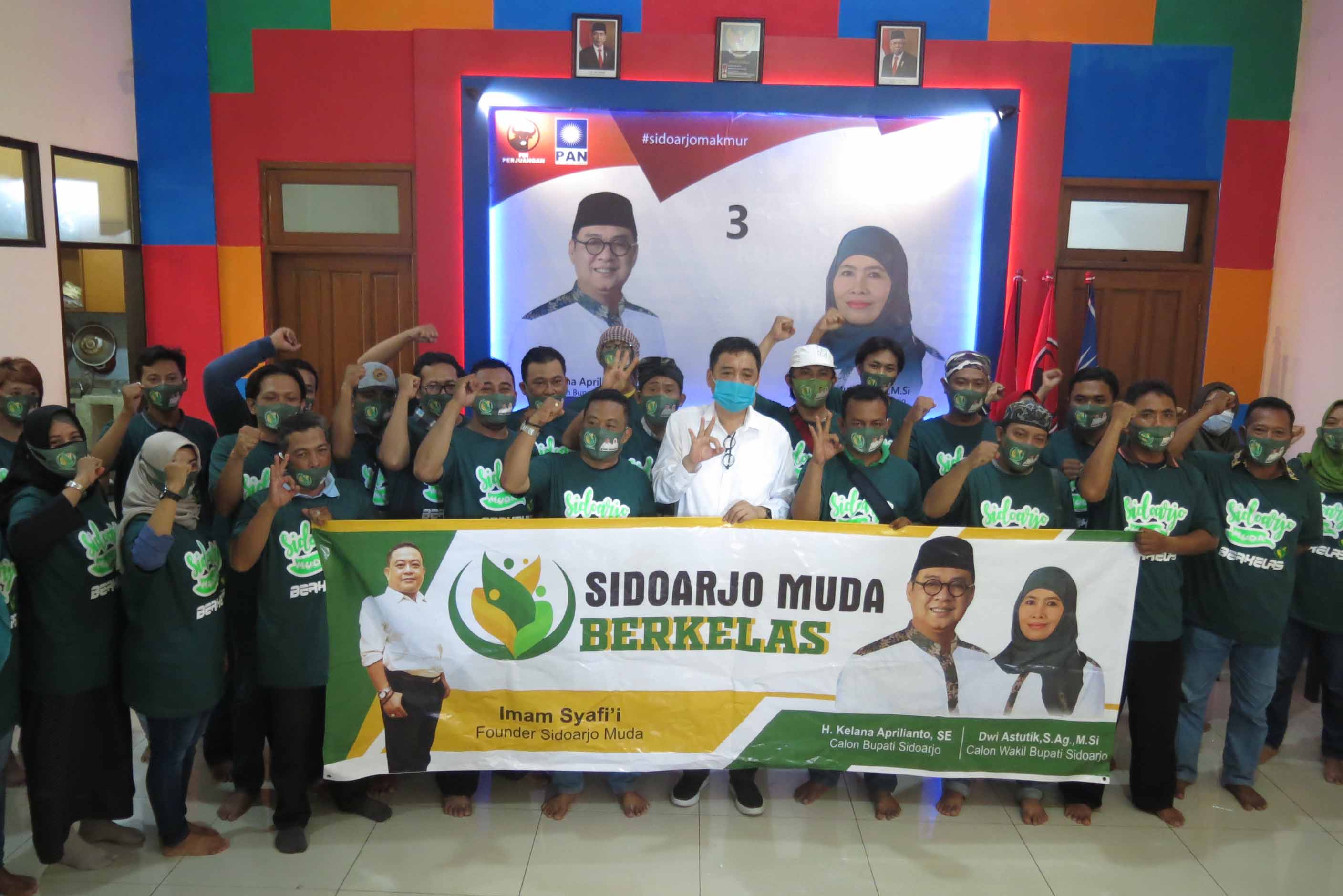 Sidoarjo Muda BerKelas Bergerak di Semua Lini Untuk Menangkan Kelana Aprilianto-Dwi Astutik