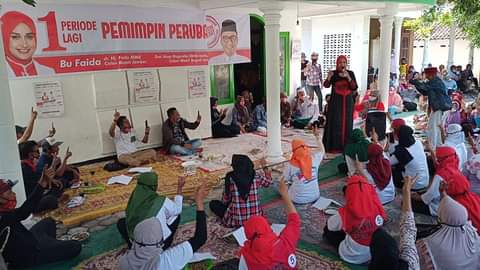 Cegah Covid-19, Calon Bupati Petahana Faida Kampanye Sembari Sosialisasi 3M