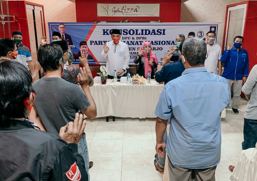 PAN Sidoarjo Solidkan  Barisan Menangkan Kelana Aprilianto - Dwi Astutik
