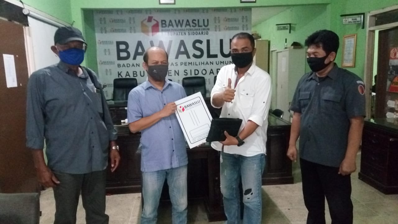 Panwascam Ikut Safari Politik Paslon Dilaporkan ke Bawaslu Sidoarjo