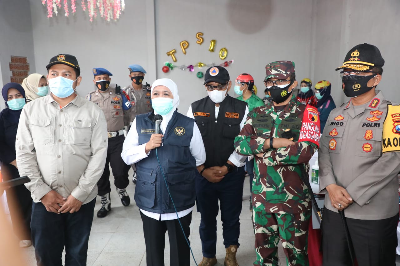 Pilkada Serentak 2020 di Jatim Berjalan Aman dan Kondusif, Gubernur Khofifah : Terima Kasih Masyarakat Jawa Timur