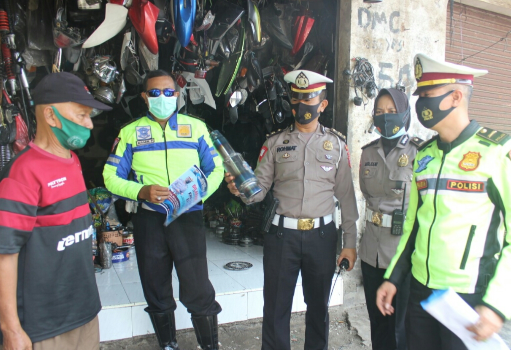Satlantas Polresta Sidoarjo Larang Bengkel Pasang Knalpot Brong