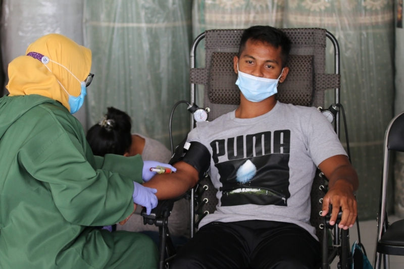 Enam Puluh Atlet Penyintas Covid-19 Puslatda Jatim Donor Plasma Konvalesen