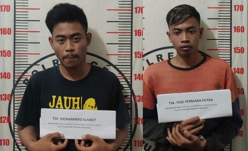 Berdalih Cari Uang Tambahan, Dua Budak Sabu Asal Balongpanggang Ini Nyambi Jadi Kurir