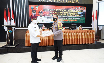 Polresta Banyuwangi Dapat 'Hadiah' Tanah dari Pemkab