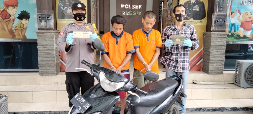 Bandit Curanmor Warga Perumahan PPS Gresik dan Warga Duduksampeyan Dibekuk Polsek Kota Gresik