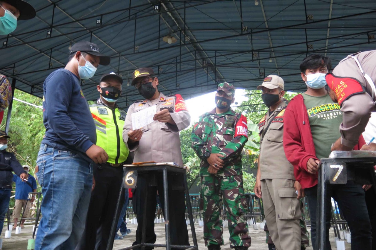 Kontes Burung di Sukodono Sidoarjo Dibubarkan Petugas, Panitia Langsung Disanksi