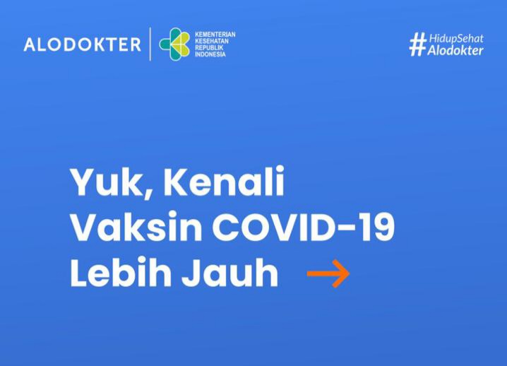 Aplikator Alodokter Gandeng Kemenkes Launching e-Boklet Vaksin Covid