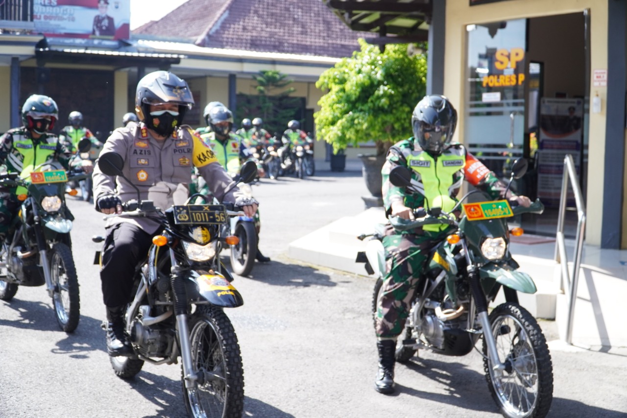 Antisipasi Tindakan Teror, Polres dan Kodim 0802 Ponorogo Gelar Patroli Gabungan Skala Besar