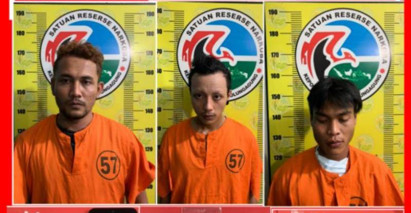 Tiga Pengedar Sabu dan Ganja di Tulungagung Dibekuk Polisi