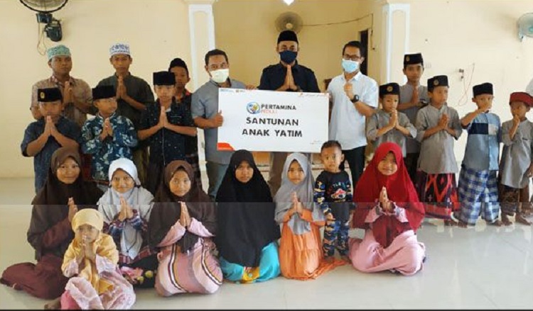 Jelang Ramadan Pertamina EP Cepu Santuni Anak Yatim LKSA dan Ponpes Bojonegoro