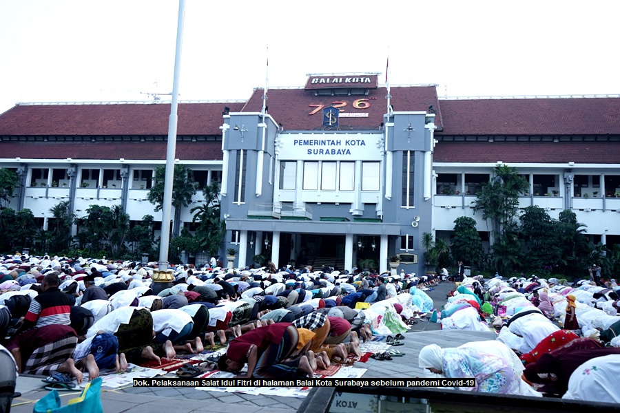 Pemkot Surabaya Imbau Warga Laksanakan Ibadah Salat Idul Fitri di Rumah