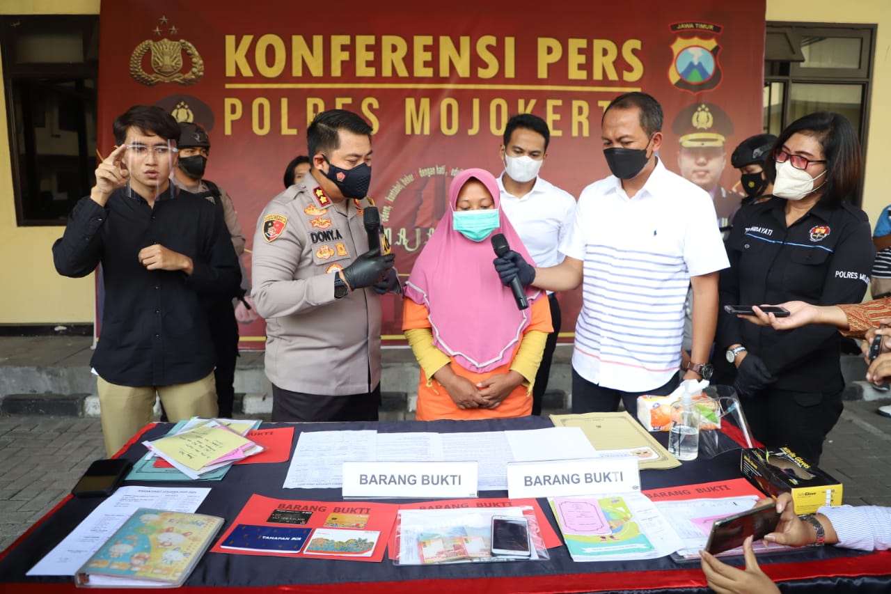 Tarmiati Alias Mia, Penipu Berkedok Arisan Lebaran hingga Rp 1 Miliar Dibekuk Polres Mojokerto