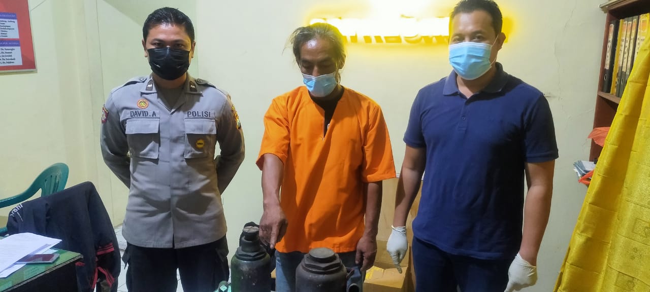 Alap-alap Dongkrak Tambal Ban Kena Batunya di Gresik