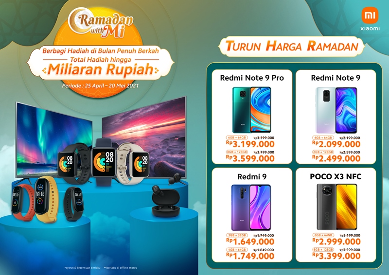 Xiaomi Umumkan THR, Empat Smartphone Turun Harga di Mi Shop