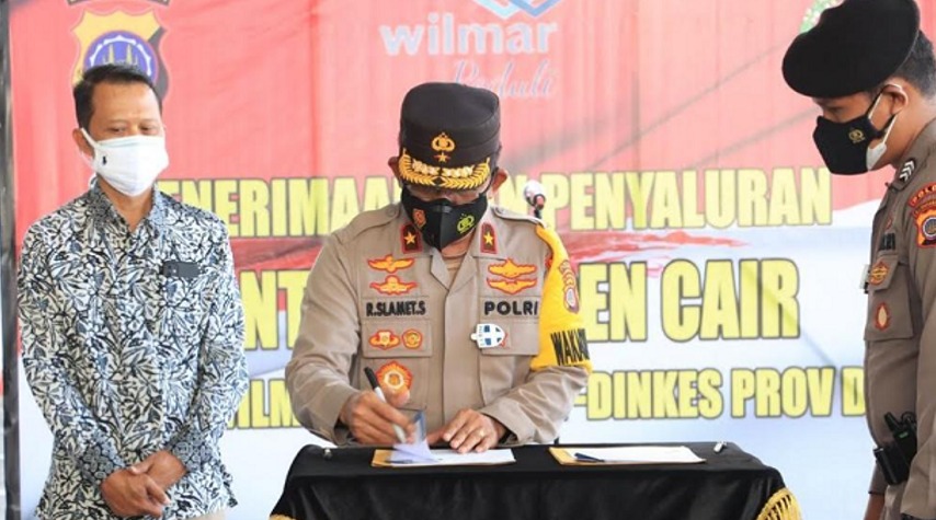 Wilmar Nabati Indonesia Serahkan Bantuan 12 Ton Oksigen di Yogyakarta