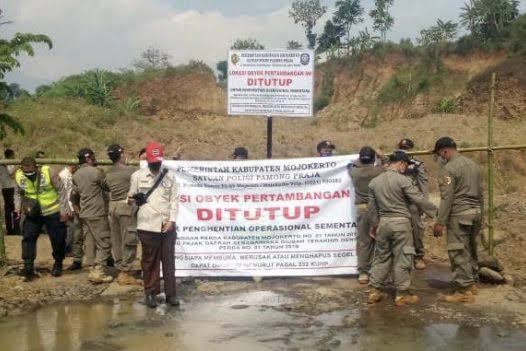 Telat Bayar Pajak hingga Rp 1 Miliar, Tambang Galian C di Mojokerto Ditutup Paksa