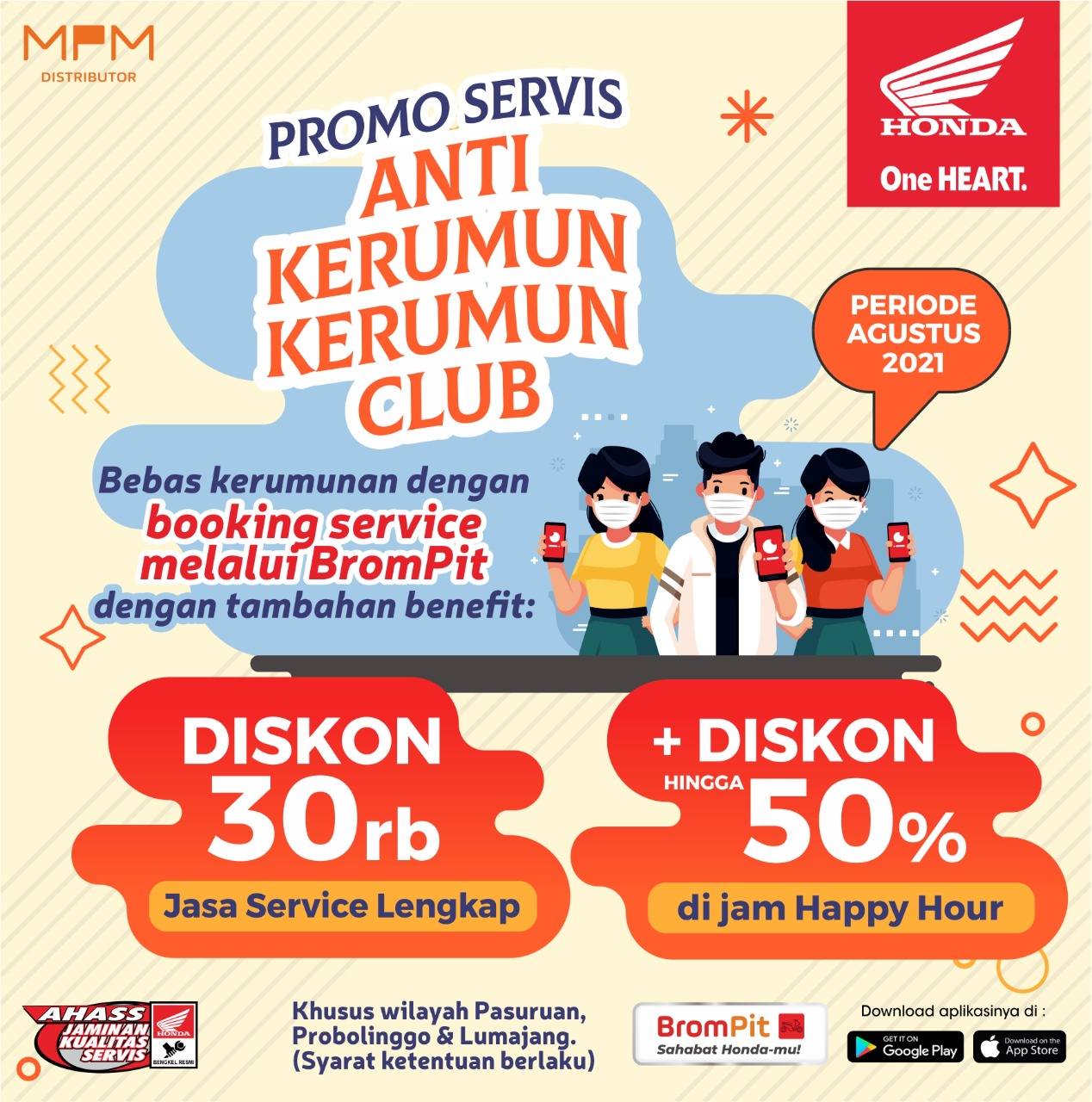 Service Di AHASS Makin Mudah dan Banyak Keuntungan Dengan Aplikasi Brompit