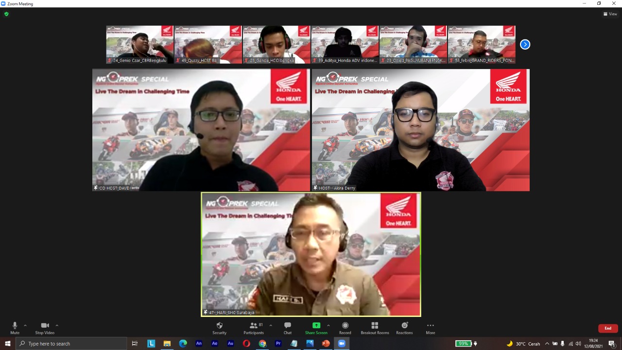 Hadapi Pandemi, Marc Marquez dan Pol Espargaro Semangati Komunitas Honda di Indonesia.