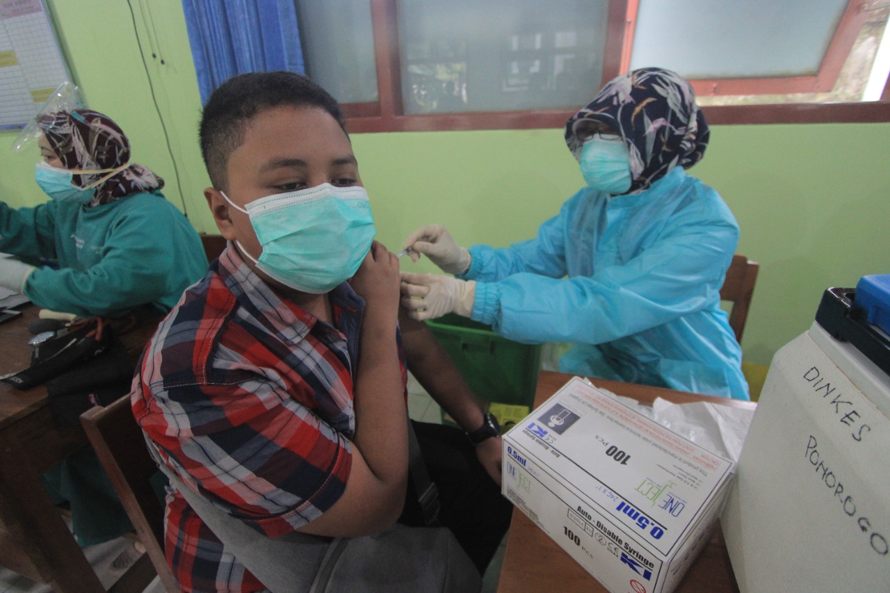 Capaian Vaksinasi di Ponorogo Baru 22 Persen