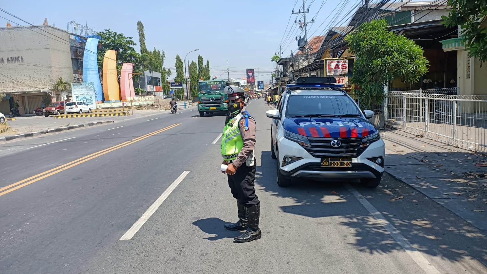 Siap-siap Para Pelanggar Lalu Lintas di Gresik Akan Terekam Mobil Incar Polisi