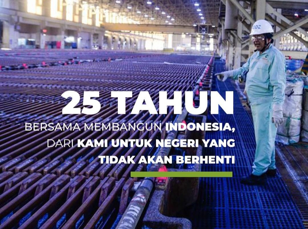 Genap 25 Tahun PT Smelting Pelopori Industri Pengolahan di Indonesia