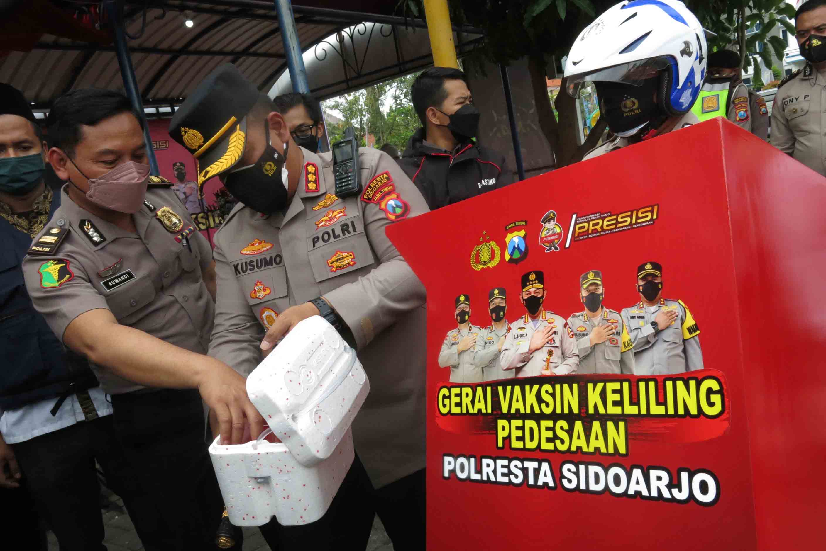 Polresta Sidoarjo Resmikan Posko Siaga Vaksinasi Covid-19 24 Jam