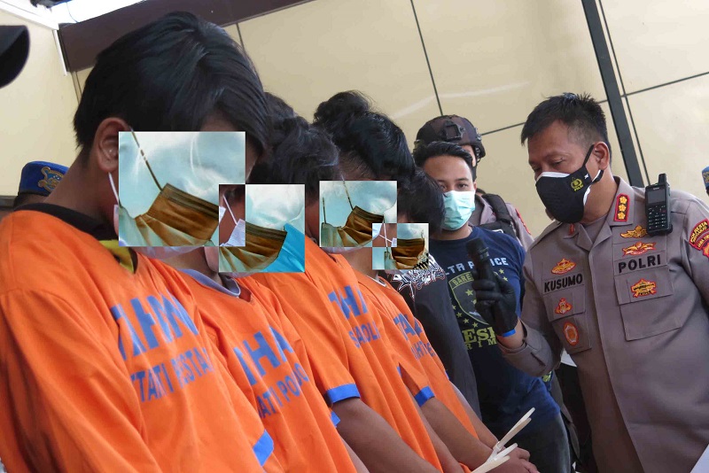 Hajar Remaja Sampai Tewas, Anggota Geng Patajal Digulung Polres Sidoarjo