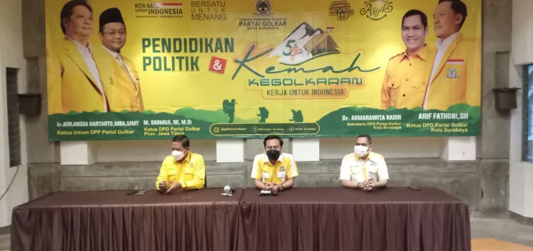 Hari Ulang Tahun Golkar ke-57, DPD Golkar Surabaya Adakan Pendidikan Poltik Berkonsep Kemah