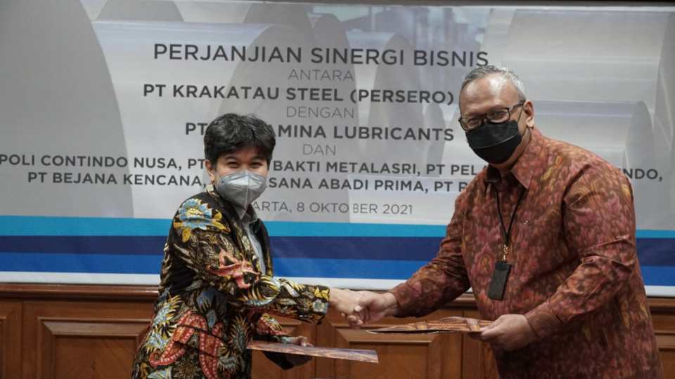 Sinergi Pertamina Lubricants dan Krakatau Steel Perkuat Ekosistem Industri Strategis Nasional