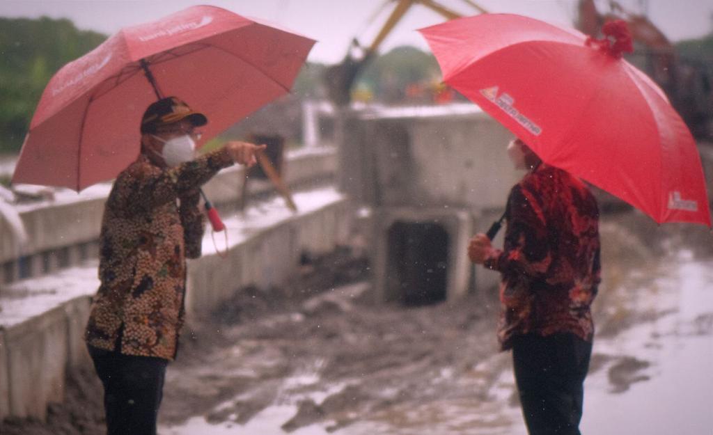 Bersama KPK, Bupati Sidoarjo Cek Pembangunan Frontage Road Aloha-Gedangan