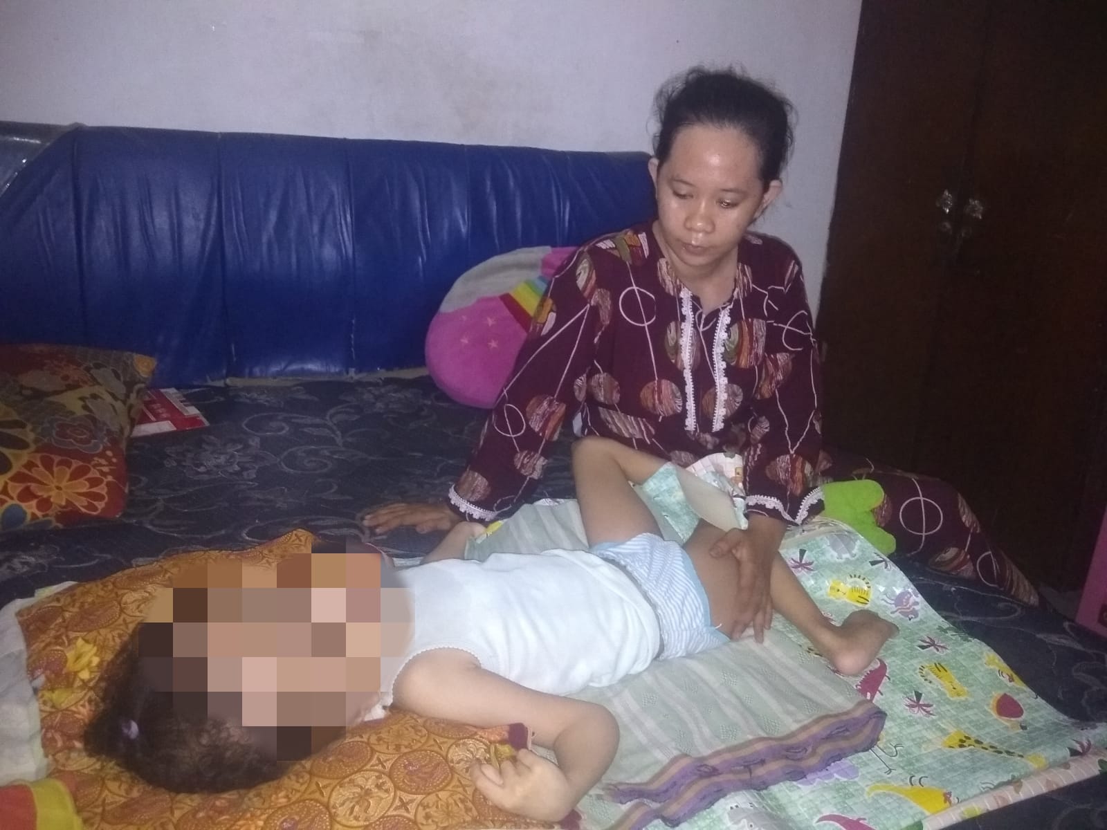 Anak Penderita Hidrosefalus di Sidoarjo Hanya Dirawat di Rumah Kos