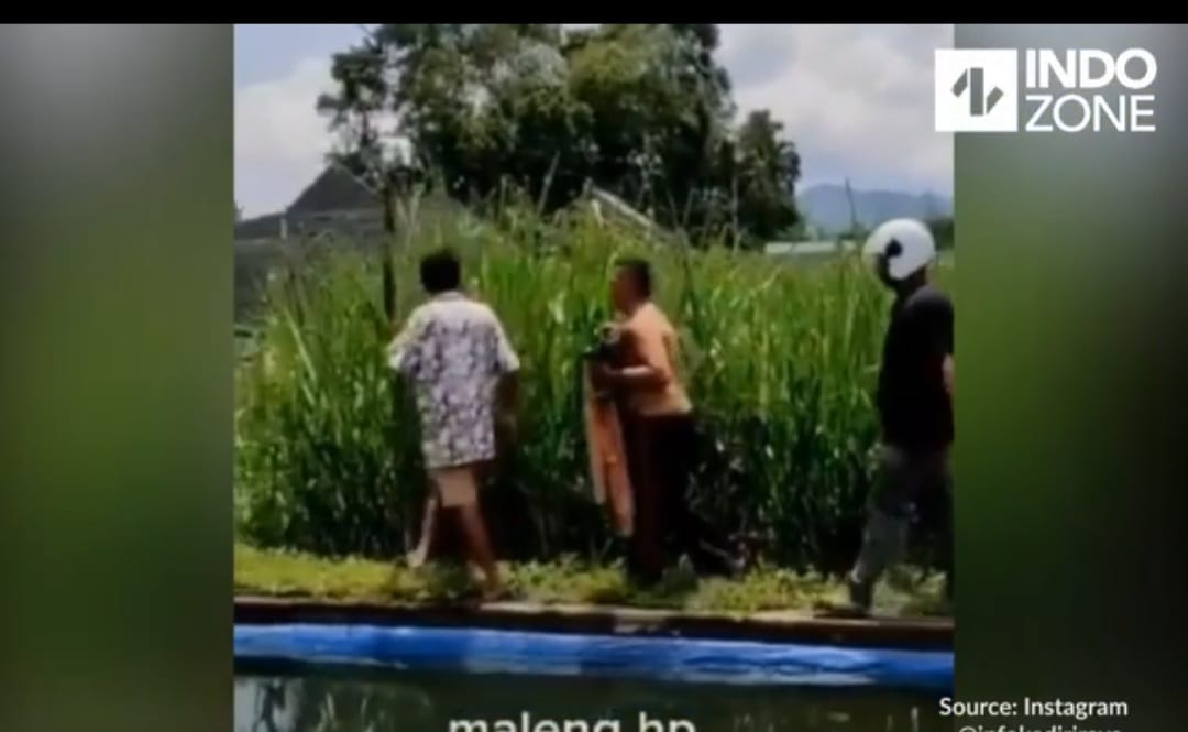 Video Viral Maling Motor Tulungagung Dihajar di Sawah Ternyata Orang Gila