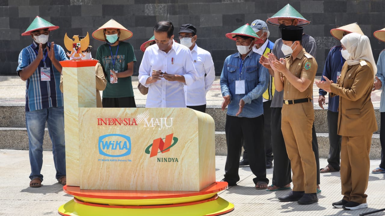 Bendungan Tugu Trenggalek dan Gongseng Bojonegoro Diresmikan Jokowi