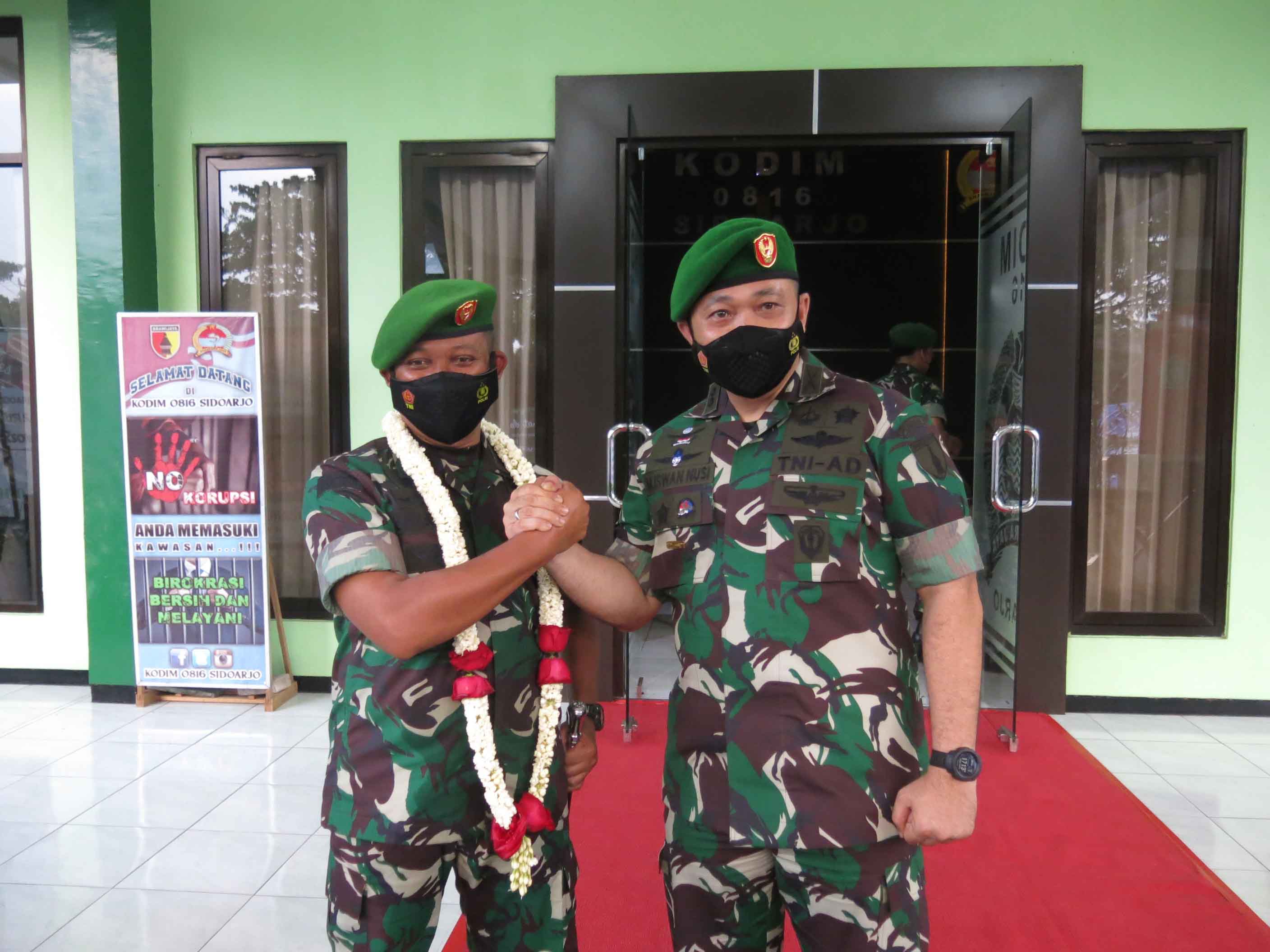 Dandim 0816 Sidoarjo Letkol Inf M Iswan Nusi Digantikan Letkol Inf Masarum Djatilaksono