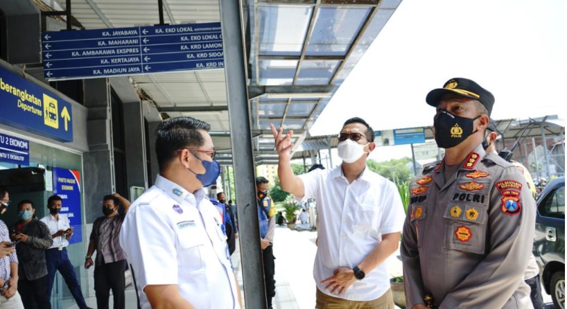 Kapolrestabes bersama PJU Lakukan Pengecekan Gereja dan Stasiun KA