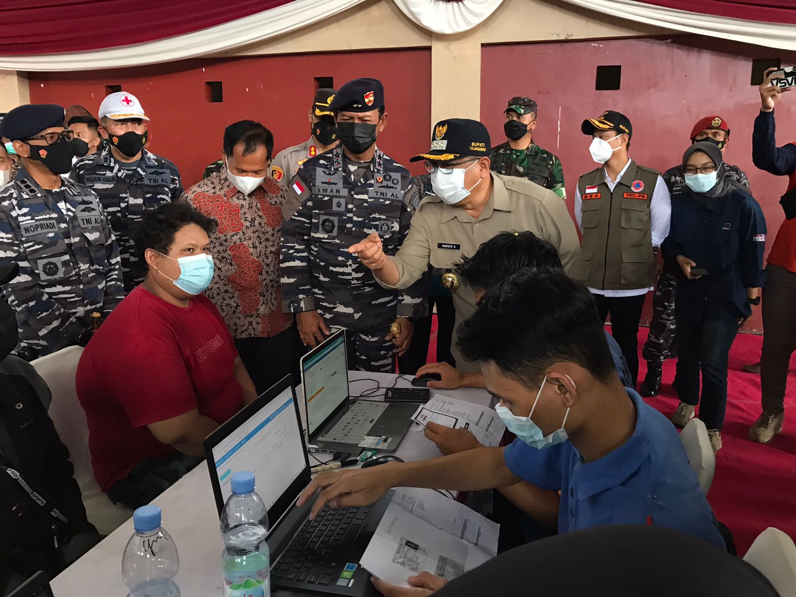 Serbuan Vaksin ke Kabupaten Tulungagung, Koarmada II Sediakan 3000 Vaksin Covid-19