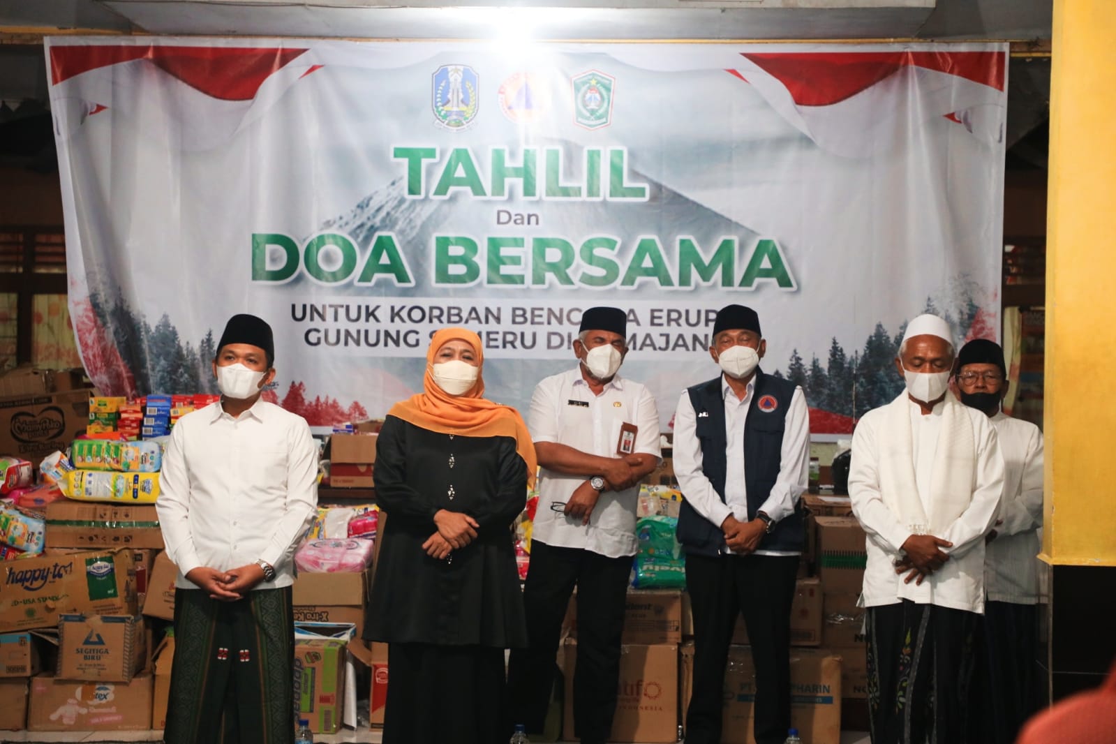 Gelar Tahlil dan Doa Bersama, Khofifah : Jangan Panik, Tetap Bersabar!