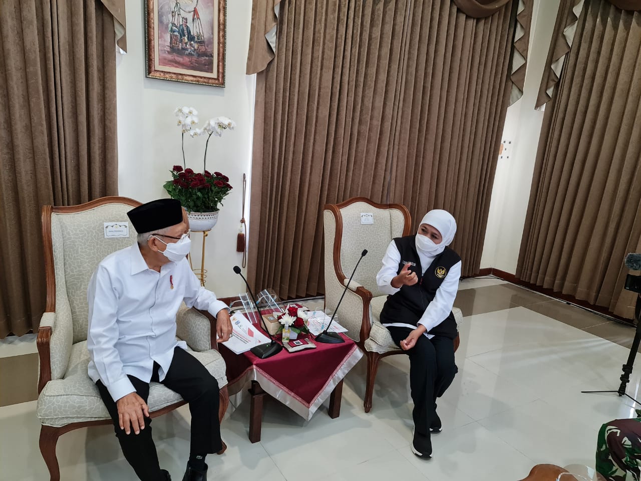Bersama Wapres, Gubernur Khofifah Pastikan Huntara dan Huntap Korban Erupsi Semeru Segera Dibangun