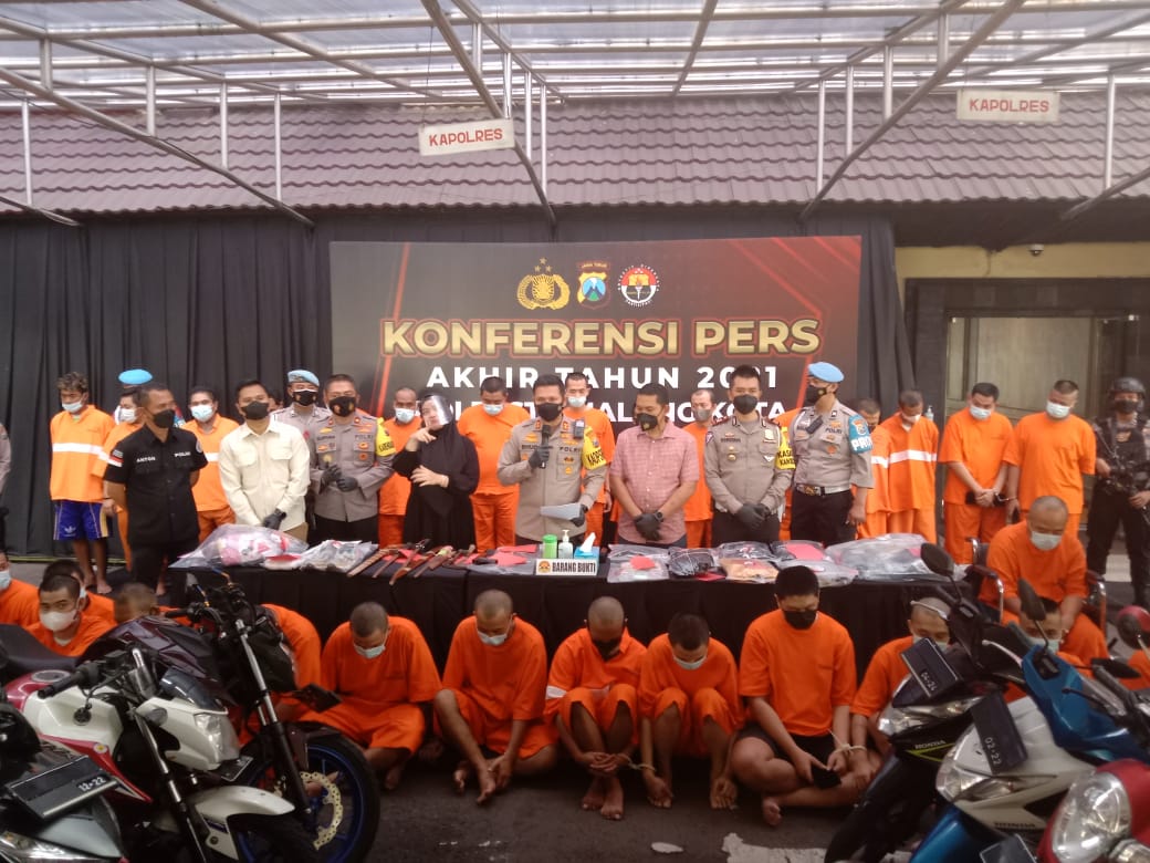 Selama 2021 Terjadi 1.163 Kasus Kriminal di Malang, Terbanyak Curanmor